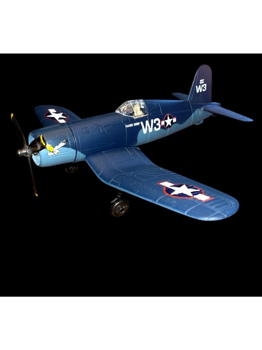 F4U Corsair WW2 Fighter Airplane Model Licensed Boeing1:45 Scale  Navy W3 - Picture 3 of 4